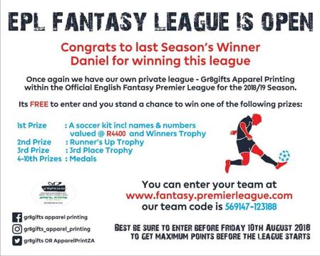 Epl Fantasy Football Premier League
