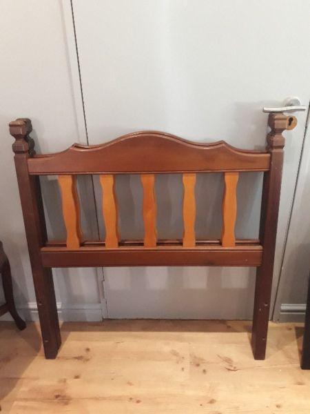 SOLID IMBUIA SINGLE BED FRAME REDUCED!