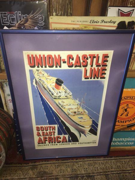 Union castle poster