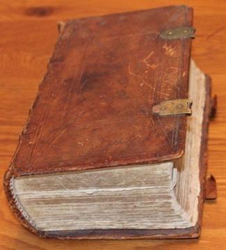 Mid Nineteenth Century Leather Bound Dutch Bible