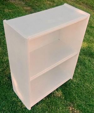 CLEARANCE SALE! Smallish vintage wooden book cabinet (white)