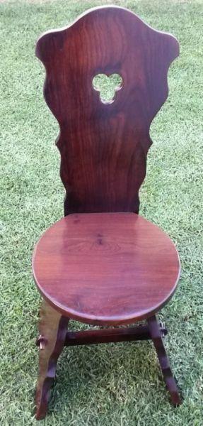 Vintage Medieval Stinkwood chair - REDUCED PRICE!