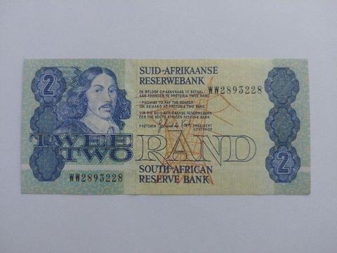 Old South African Replacement R2 note