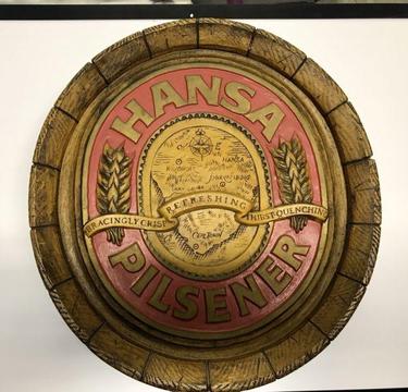 Vintage Hansa Pilsener Beer Sign