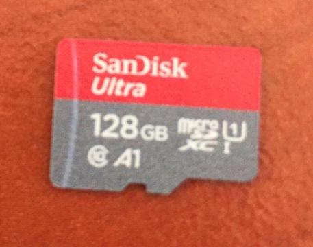 128gb Sandisk ultra microsd barely used