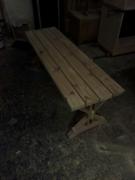 New Benches with pine , beech , ash tops . From R950.00
