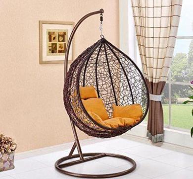 Hanging Egg Chair Brown