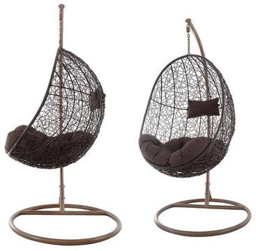 Brown Swinging Egg Chair