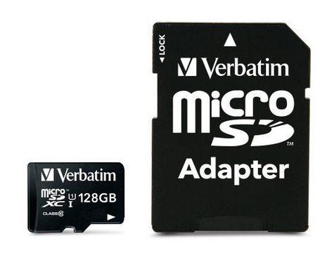 VERBATIM - 128GB MICRO SDXC UHS-I PLUS ADAPTOR