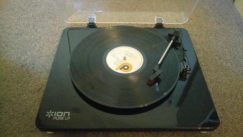 ION Record Player and records