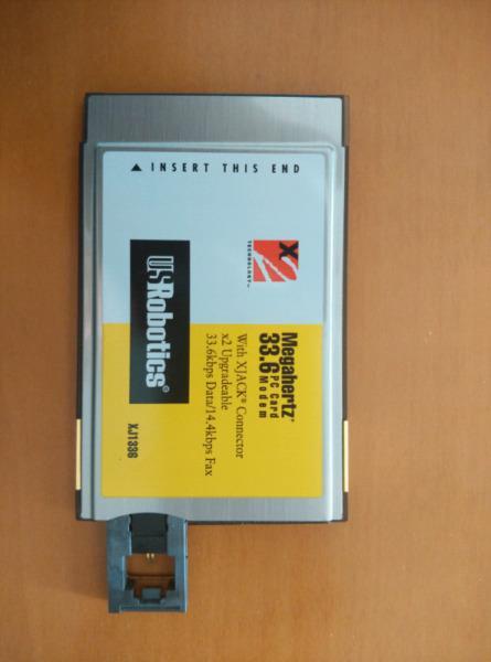 PCMCIA modem