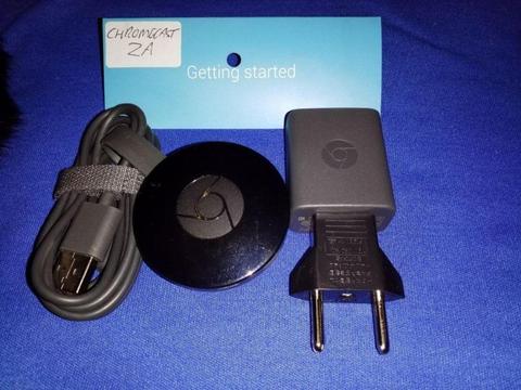 BRAND NEW Google Chromecast 2 Ver A BLACK - ON SPECIAL - 2nd Generation TV HDMI Streaming Device