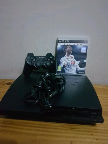 320gig ps3 slim for sale + fifa 18
