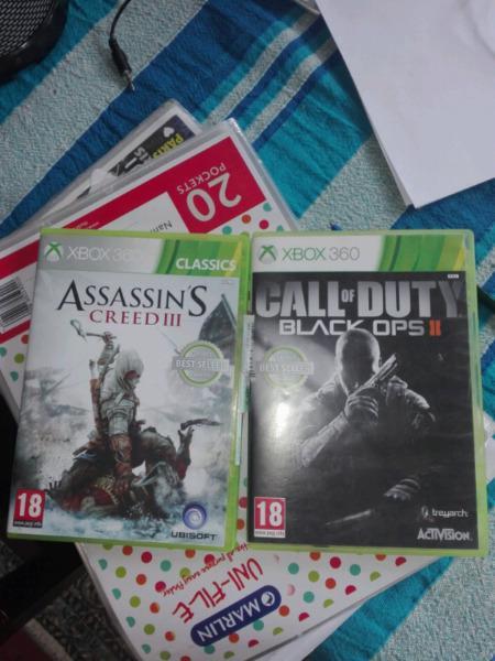 Assassins creed 3 and black ops 2