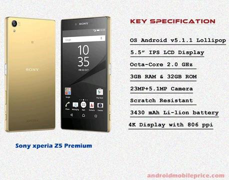SONY XPERIA Z5 PREMIUM 32GB ANDROID TO SWAP FOR A SMALLER PHONE