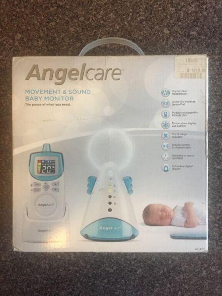 Angelcare Baby Breathing Movement and Audio Monitor with Wired Sensor Pad