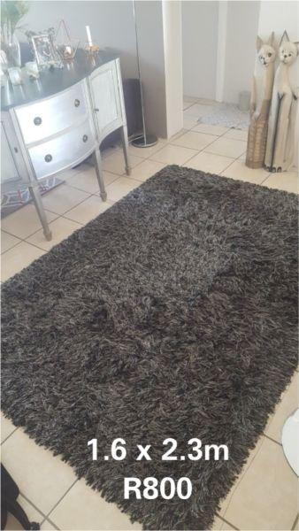 House & Home Dark Grey Rug 1.6 x 2.3m