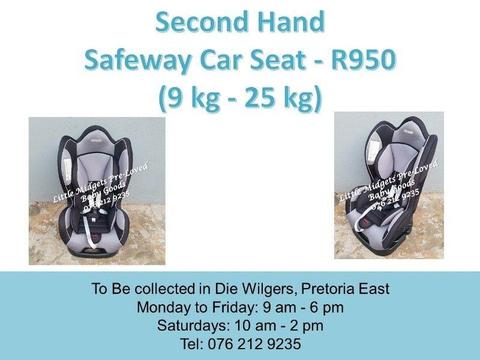 Second Hand Safeway Moto X3 Car Seat (9 kg - 25 kg)