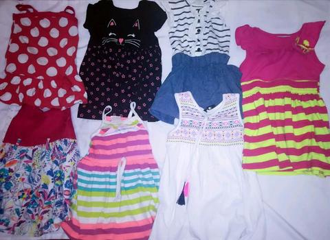 7 Summer dresses 6-12months