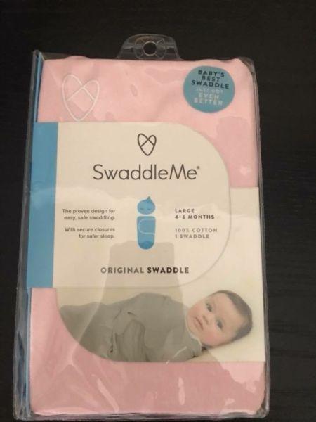 SwaddleMe Original Swaddle Blanket1-PK, Pink (LG) 4-6 months