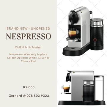 Brand New & Unopened Nespresso CitiZ & Milk