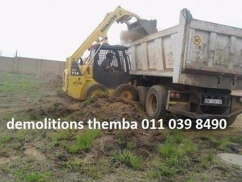 Site cleaning ,demolitions 011 039 8490