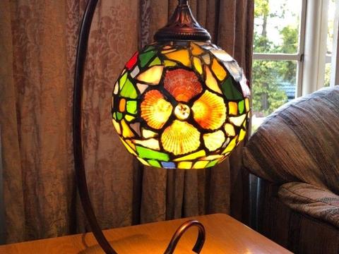 Stained glass mosaic lamp