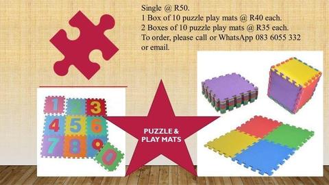 PUZZLE & PLAY MATS...WHILST STOCKS LAST
