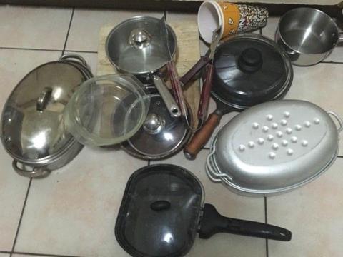 Pots and kitchen essentials