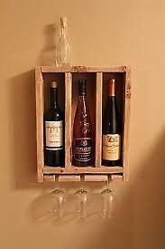 Stylish pallet wood wine rack