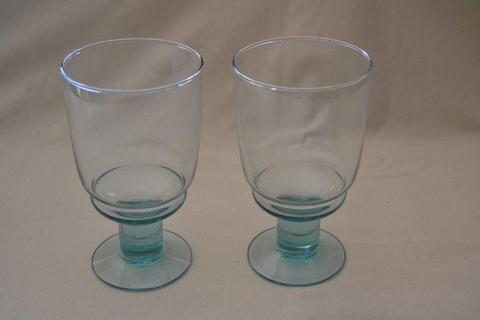 Glasses with green base