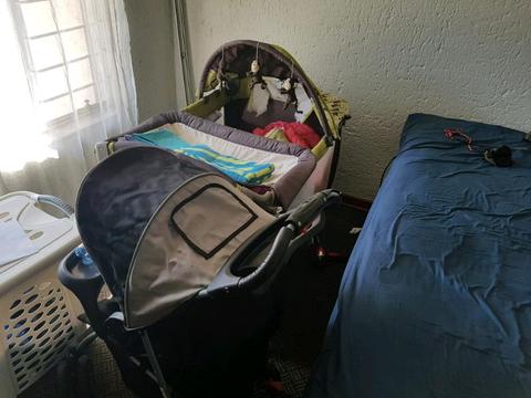 Baby Cot and Stroller