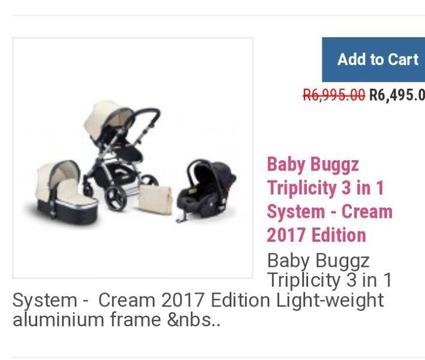 Baby Buggz Triplicity 3 in 1 System Cream