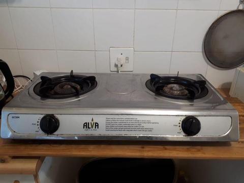 Two plate Alva counter top camping stove