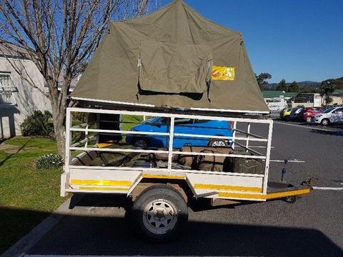 Camping Trailer with Eezi Awan Roof Tent