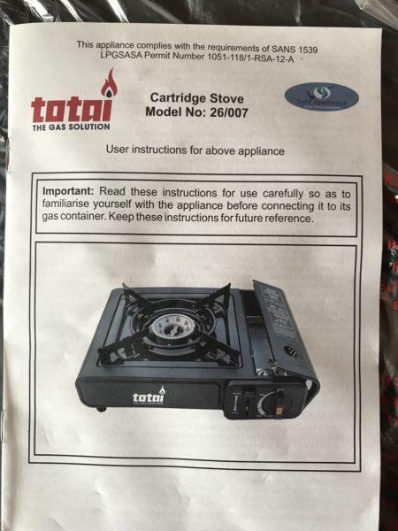 Totai gas cartridge stove