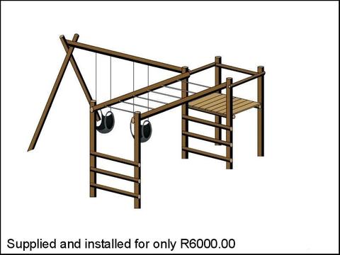 WOODEN JUNGLE GYM NEW