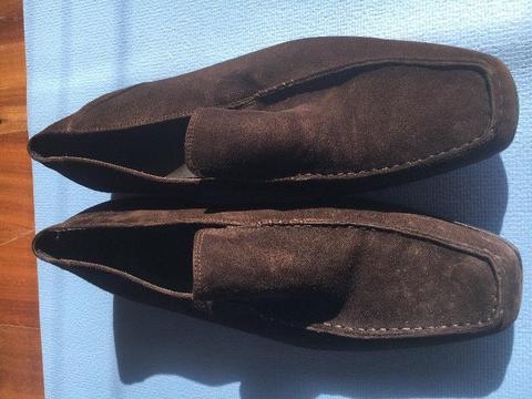 mens shoes – chocolate brown (“doucals” From fabiani waterfront) – size 45 from italy