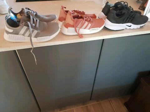 Takkies for sale 2 adidas and 1 nike