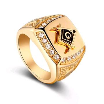 New Available Hip hop Gold Titanium Rings
