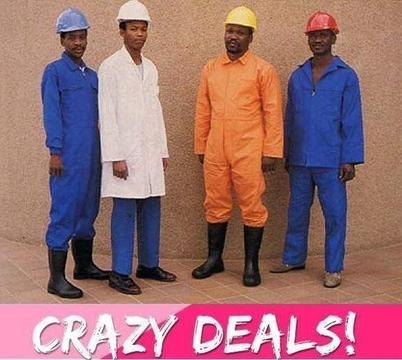 Royal Blue Conti Suit Overalls, Orange Overalls, Plain T-Shirts, Golf Shirts, PPE