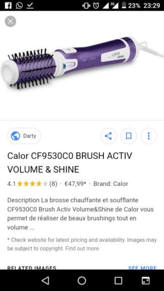 Calor brush active hair curler