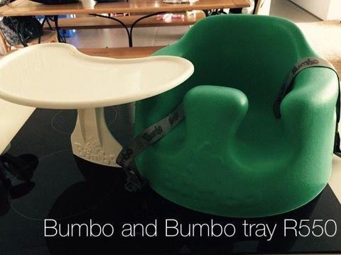 Bumbo and tray feeding chair