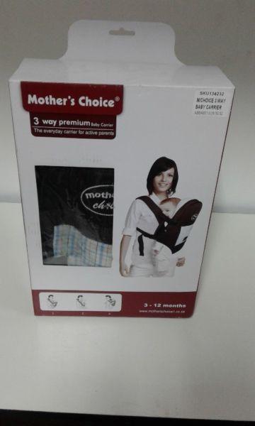 MOTHER'S CHOICE 3 WAY BABY CARRIER