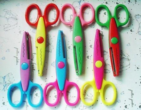 1Set/6pcs different DIY Craft Scissors Creative Scissors