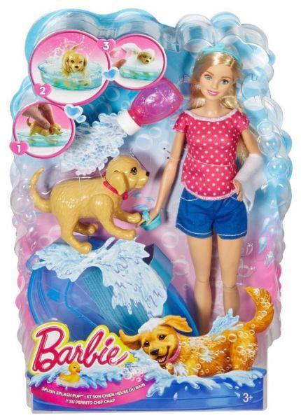 Barbie Splish&Splash Doll&Puppy-Brand new sealed in box-R495 at stores-Limited stock
