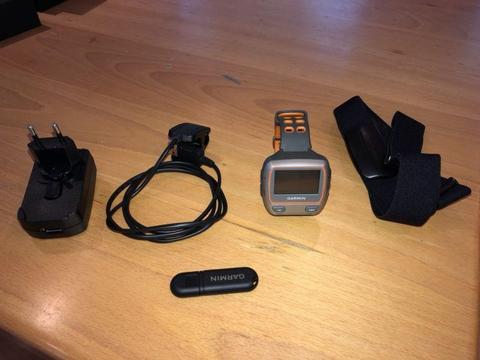 Garmin 310xt gps watch with accessories in new condition