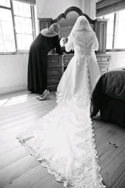 Ivory Long Sleeve wedding gown