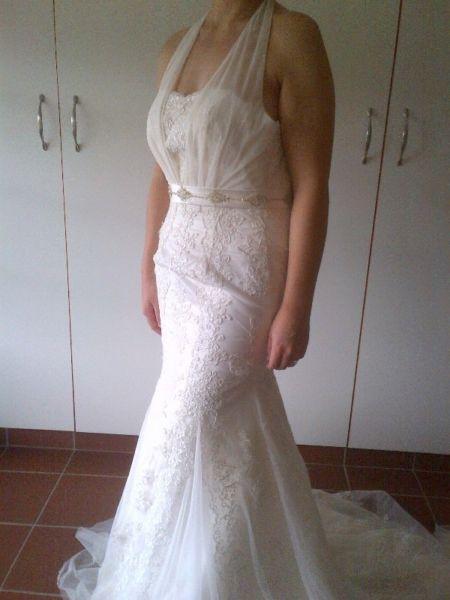 Brand New Stunning Ivory Lace Mermaid Wedding Dress