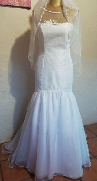 Imported wedding dresses for HIRE R750 including veil petticoat and alterations